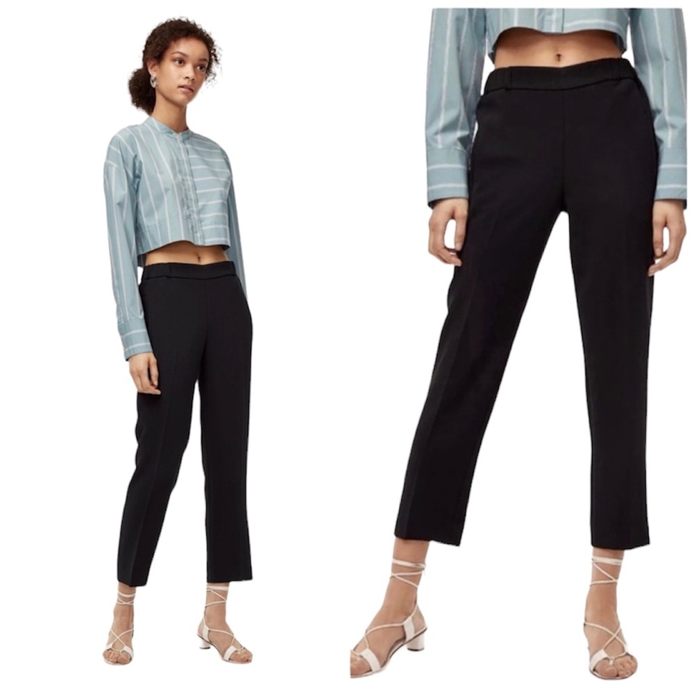 Aritzia Wilfred Darontal Black Trouser Pant